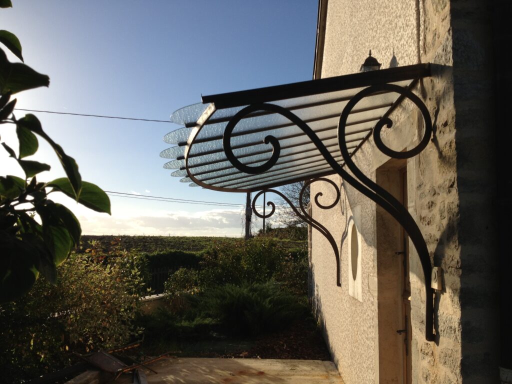 Marquise / auvent style rétro