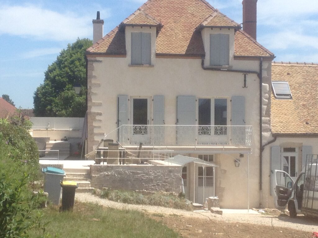 Garde corps personnalisé fabriqué par un artisan à Beaune (21)